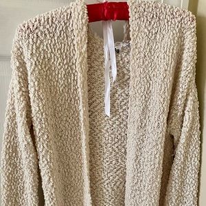 Excellent condition, sz S, Pink Rose brand cozy cardigan with hood